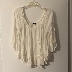Women's Cream Top Size 3XL